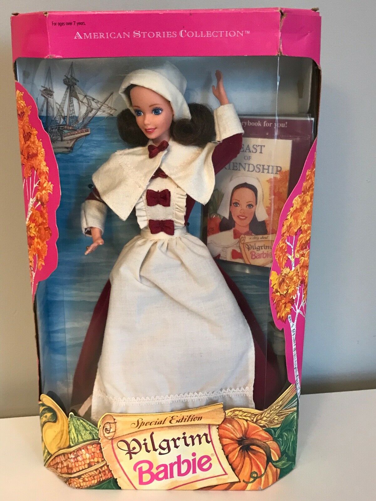 1995 Pilgrim Barbie American Stories Collector Ed. By Mattel Very Good Box (il)