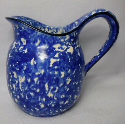 Stangl Pottery Town & Country Blue Pattern 48-ounce Pitcher - 6-1/2"