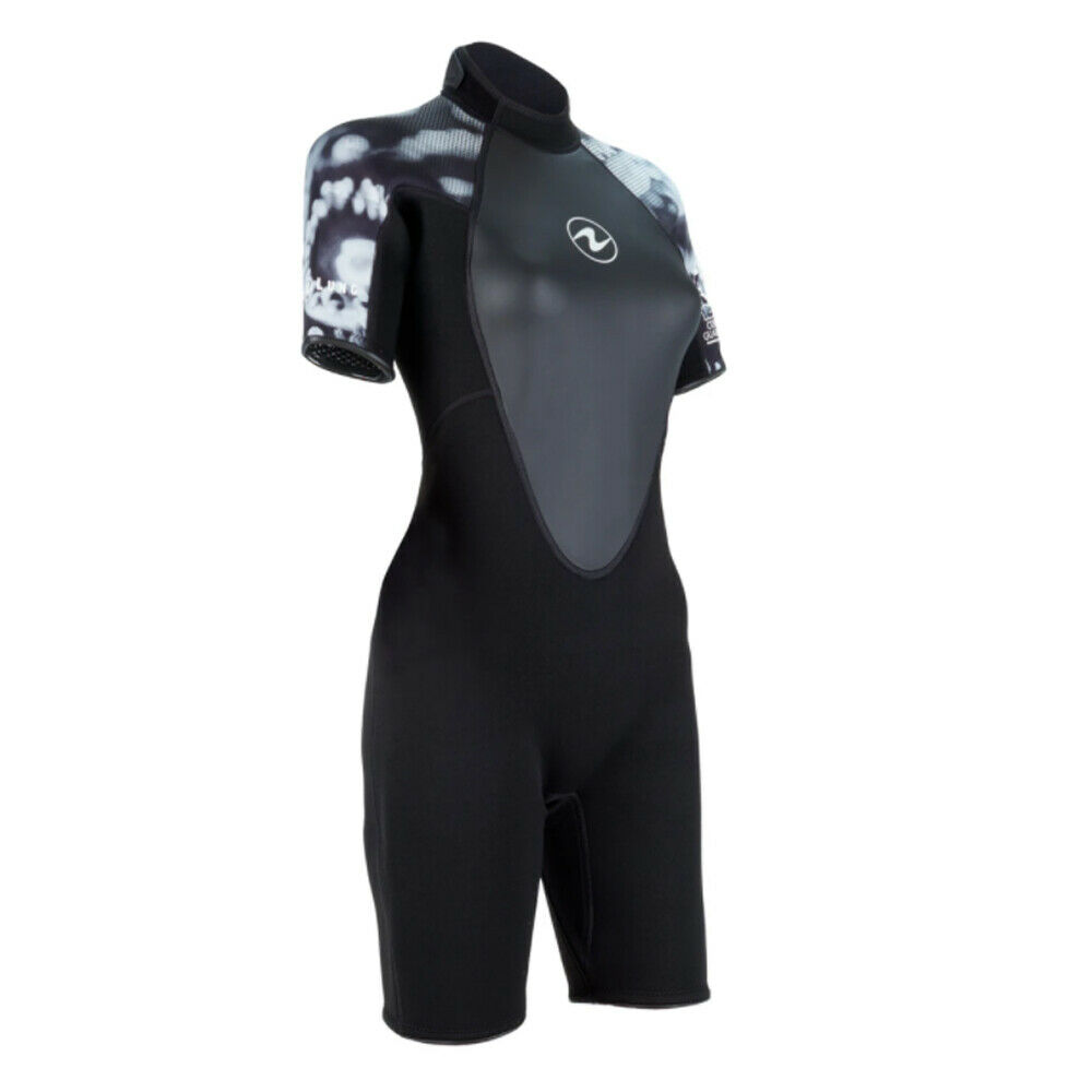 Aqua Lung Hydroflex 3mm Shorty Wetsuit - Women - Camo Black/white