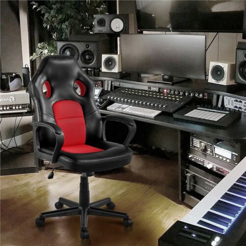 Leather Executive Office Desk Chair Ergonomic Swivel Racing Chair Gaming Chair