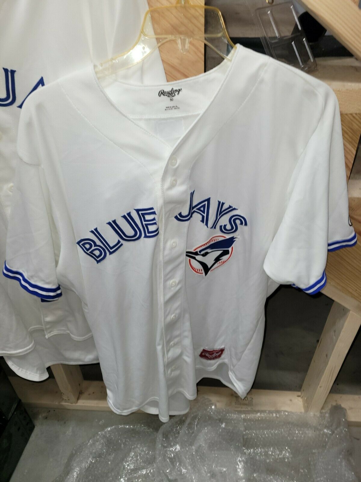 Bluefield Blue Jays Game Used Worn Home Jersey Rawlings Appy League Size 50
